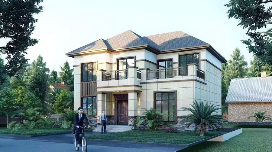 輕鋼別墅園林景觀設計方案