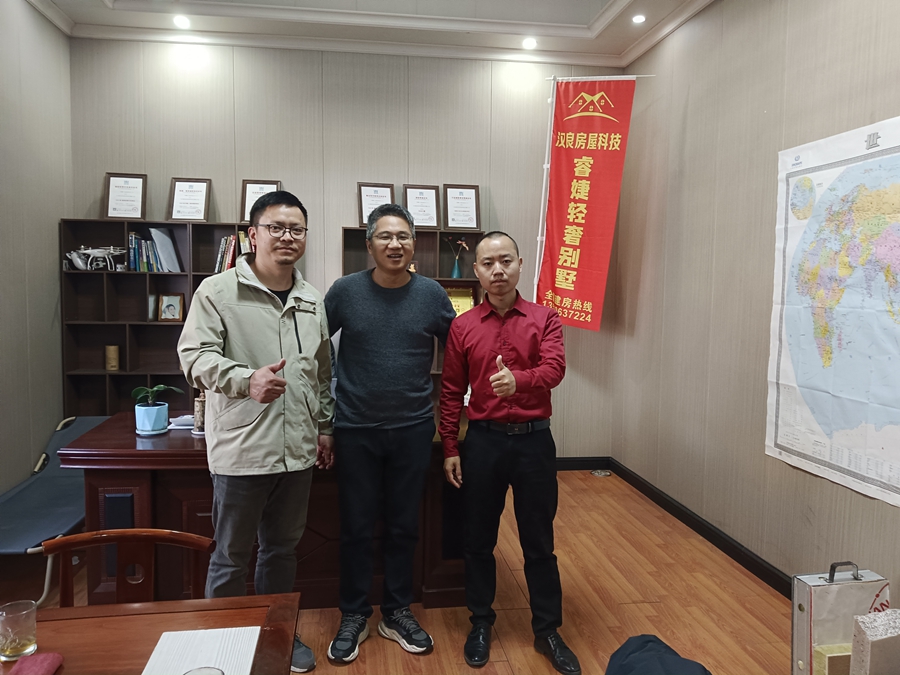 徐總率隊考察，睿婕工廠成為沙特輕鋼別墅項目首選供應商!