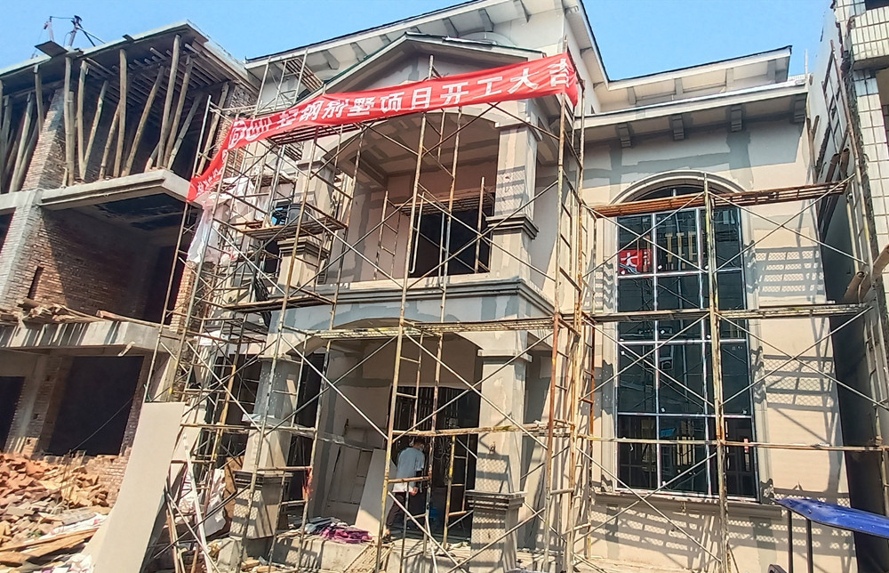 正在搭建的輕鋼別墅 正在搭建的輕鋼別墅