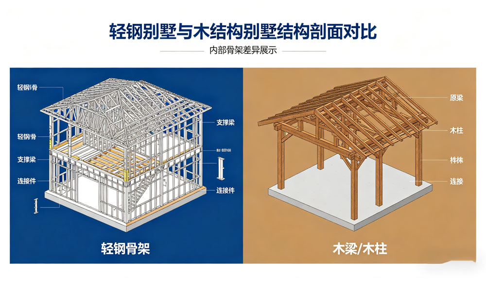 輕鋼別墅VS木結構別墅:海外市場的耐用性優勢分析(圖1) 輕鋼別墅VS木結構別墅:海外市場的耐用性優勢分析(圖1)